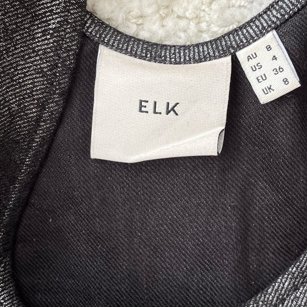 ELK Australia, black/silver linen jumpsuit, size 4 - Picture 7 of 8